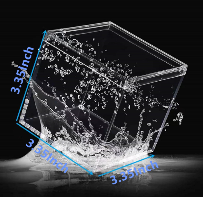 Clear Acrylic Display Box with Lid, Square Storage Container for Jewelry, Candy, Party Favors, Crafts and Decorative Items